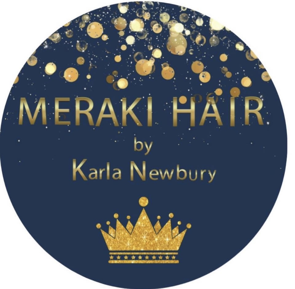 MERAKI HAIR by Karla Newbury logo
